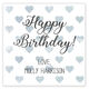 Watercolor Petite Hearts Square Gift Stickers Image 2 of 6